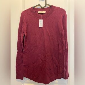 LOFT Burgundy Sweater